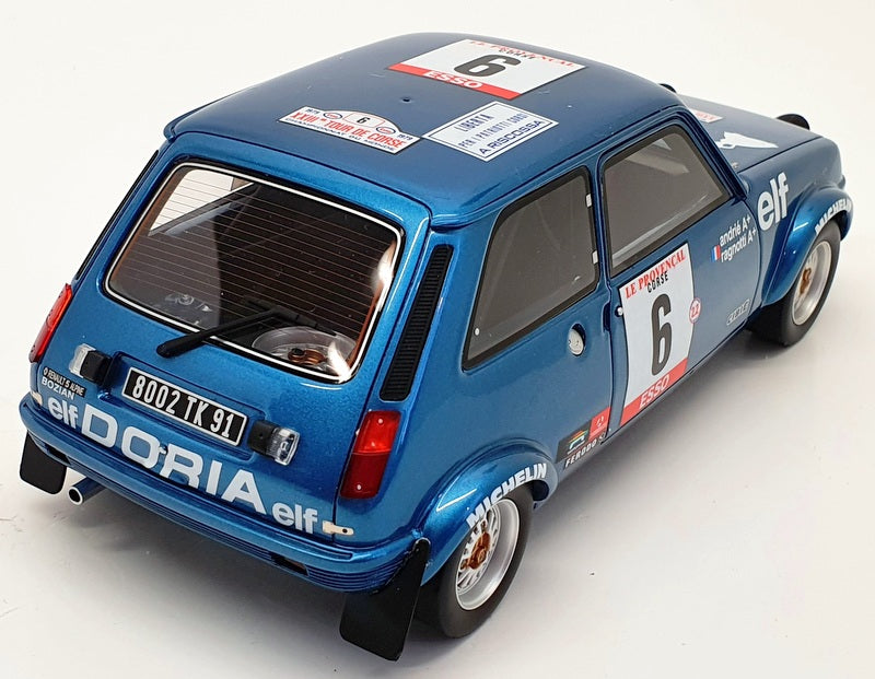 Otto 1/18 Scale  OT580 - Renault 5 Alpine Gr.2 1980 - Blue