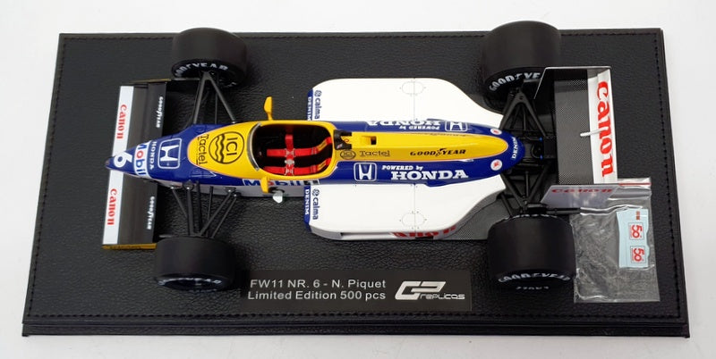 GP Replicas 1/18 Scale  GP78B - 1986 Williams Honda FW11 #6 Nelson Piquet