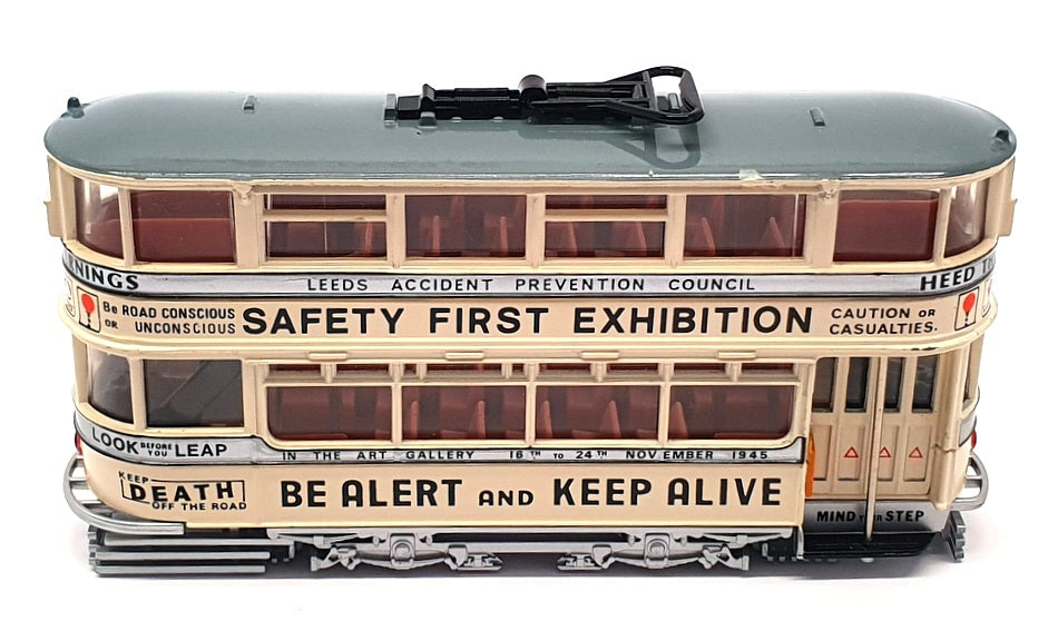 EFE 1/76 Scale Diecast Bus 13405 - Leeds Tram Road Safety - Grey/White