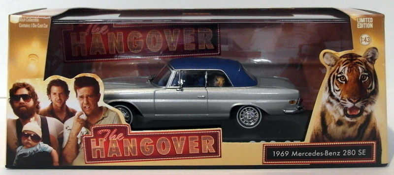 Greenlight 1/43 Scale 86462 - 1969 Mercedes Benz 280SE With Tiger - The Hangover