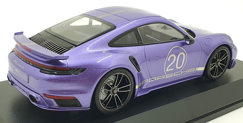 Minichamps 1/18 Scale Diecast 155 069174 Porsche 911 Trubo S 2021 Viola Met