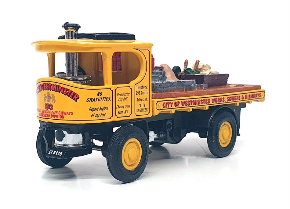 Matchbox Appx 10cm Long YAS10-M - 1918 Atkinson Steam Wagon City of Westminster