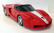 Hot Wheels Elite 1/18 Scale Diecast - J8246-0510 Ferrari FXX Red / White stripe