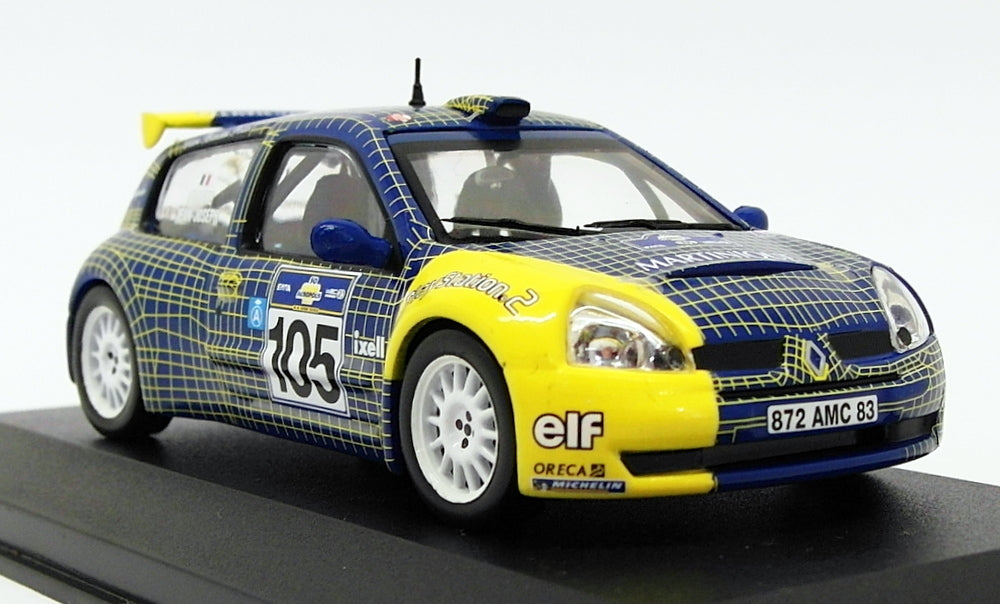 Altaya 1/43 Scale AL31319D - Renault Clio S1600  - Acropolis Rally 2003