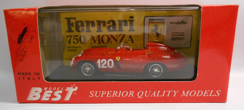 Best 1/43 Scale Metal Model - 9047 FERRARI 750 MONZA TARGA FLORIO 55