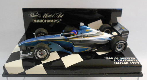 Minichamps F1 1/43 Scale - 430 990120 BAR SUPERTEC 01 J.VILLENEUVE