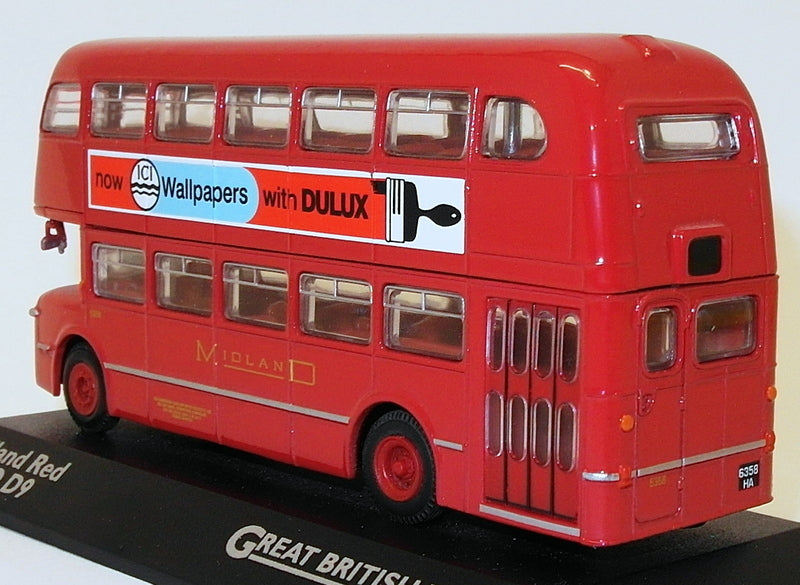 Atlas Editions 1/76 Scale Model Bus 4 655 126 - Midland Red BMMO D9 Route 658