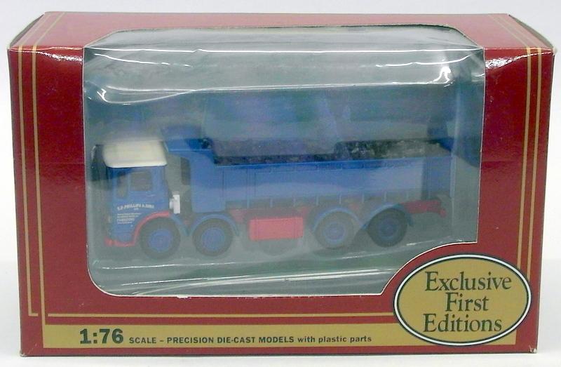 EFE 1/76 Scale Model Truck 21501 - AEC 4 Axle Tipper - E.F. Phillips & Sons