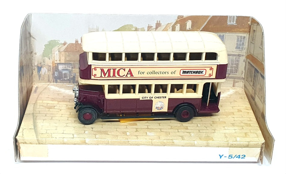 Matchbox Appx 10cm Long Y5-C - Leyland Titan TD1 MICA Club Model 1992