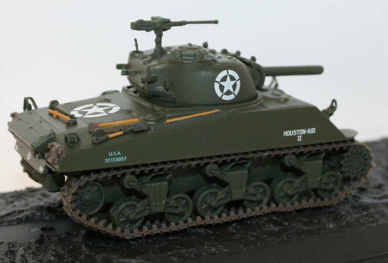 Altaya 1/72 Scale Diecast - M4A3 Sherman 756th Tank Battalion - France 1945