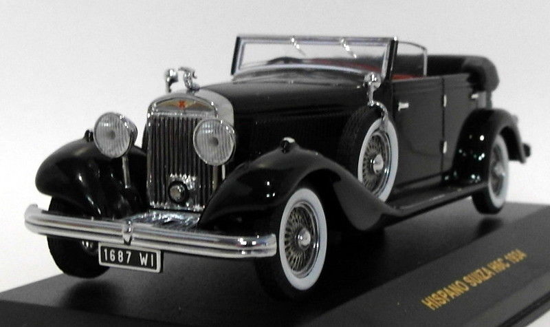 Ixo Models 1/43 Scale Diecast MUS005 - 1934 Hispano Suiza H6C - Black