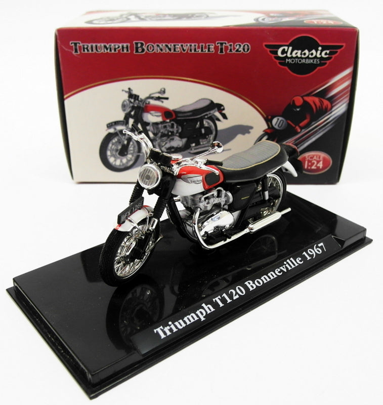 Atlas Editions 1/24 Scale Motorcycle 4 658 101 - Triumph Bonneville T120