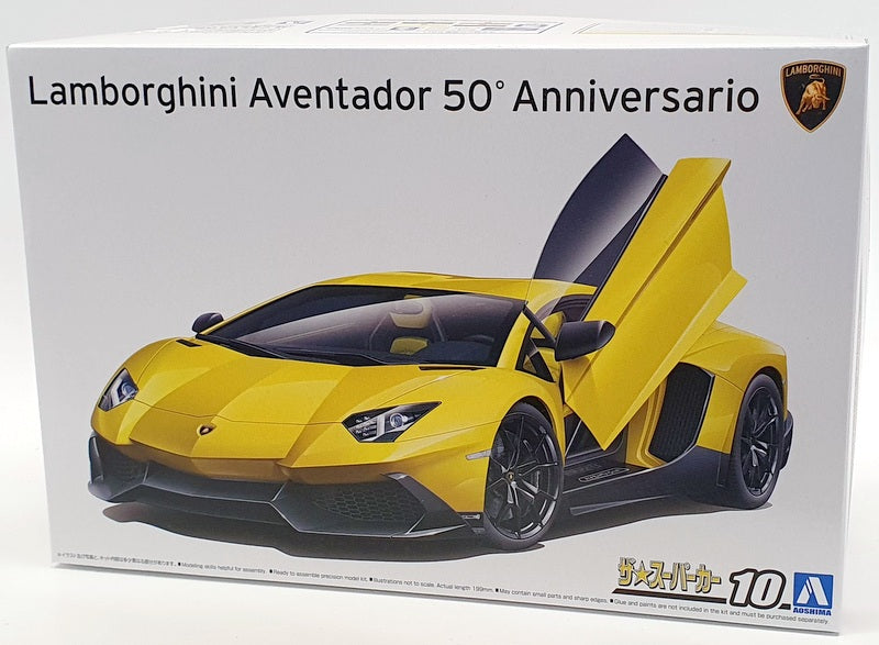 Aoshima 1/24 Scale Model Car Kit 59821 - Lamborghini Aventador