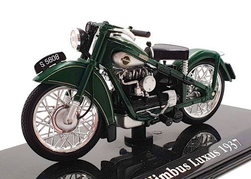 Atlas Editions 1/24 Scale 4 658 123 - 1937 Nimbus Luxus Motorbike - Green