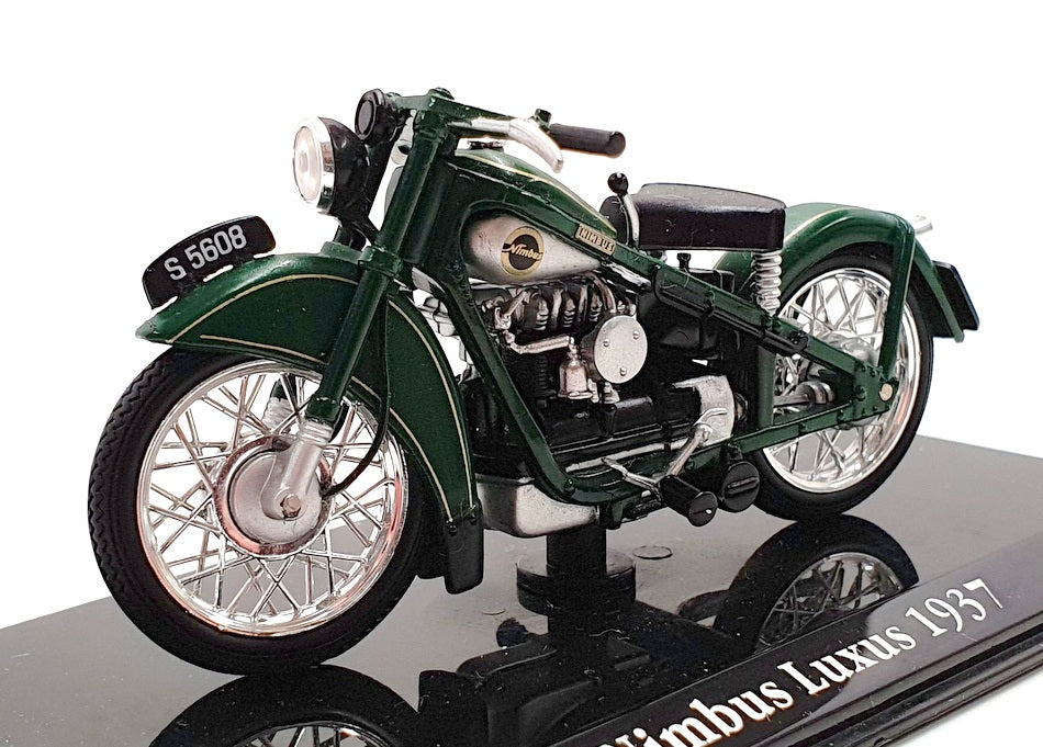 Atlas Editions 1/24 Scale 4 658 123 - 1937 Nimbus Luxus Motorbike - Green