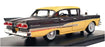 Goldvarg 1/43 Scale GC-026A - 1958 Ford Fairlane 4Dr - Gunmetal Grey/Sun Gold