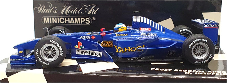 Minichamps 1/43 Scale 430 000015 - F1 Prost Peugeot AP03 #15 Heidfield - Blue