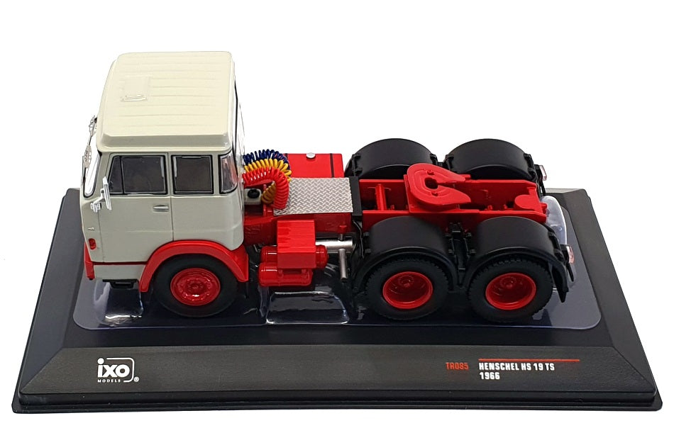 Ixo 1/43 Scale Diecast TR085 - 1966 Henschel HS 19 TS Truck - Grey/Red
