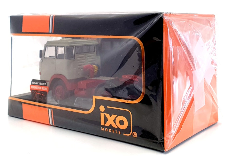 Ixo 1/43 Scale Diecast TR085 - 1966 Henschel HS 19 TS Truck - Grey/Red
