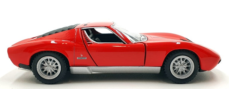 Kinsmart 1/34 Scale Diecast Pull Back & Go KT5390D - 1971 Lamborghini Miura Red