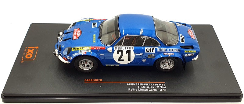 Ixo 1/24 Scale 24RAL007B - Alpine Renault A110 #21 Nicolas Rally 1973