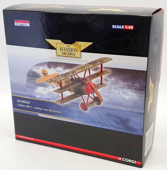 Corgi 1/48 Scale Model Aircraft AA38302 - Fokker DR.1 Lothar Von Richofen