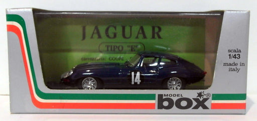 Model Box 1/43 Scale 8443 - 1962 Jaguar E Type - #14 Tourist Trophy '62 - Blue
