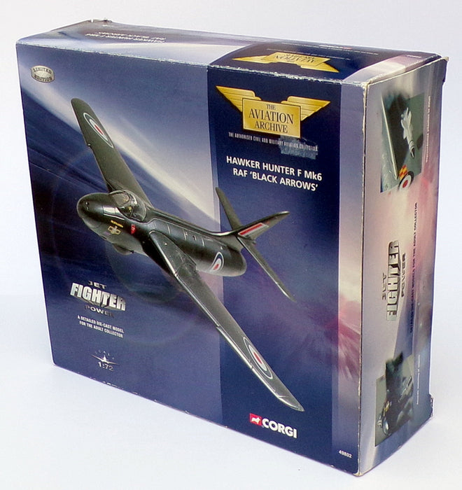 Corgi 1/72 Scale Aircraft 49802 - Hawker Hunter F Mk6 - RAF Black Arrows