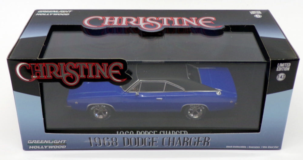 Greenlight 1/43 Scale 86531 - 1968 Dodge Charger - Christine Black/Blue