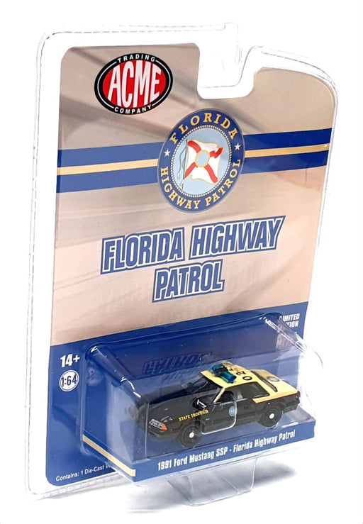 Acme 1/64 Scale 51494 - 1991 Ford Mustang SSP  - Florida Highway Patrol