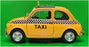 Welly NEX 1/24 Scale Diecast 22515TI-W - Nuova Fiat 500 Taxi - Yellow