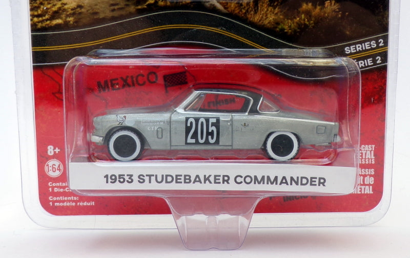 Greenlight 1/64 Scale 13260-C 1953 Studebaker Commander 205 Mexico Silver/Black
