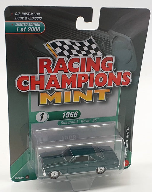 Racing Champions 1/64 Scale RC009 - 1966 Chevrolet Nova SS - Mint Green