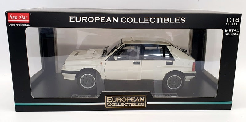Sunstar 1/18 Scale Model 3154 - 1989 Lancia Delta HF Integrale 8V - White