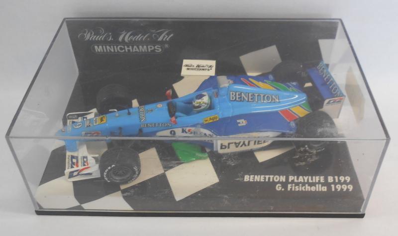 Minichamps F1 1/43 Scale - 430 990009 BENNETTON PLAYLIFE B199 G.FISICHELLA