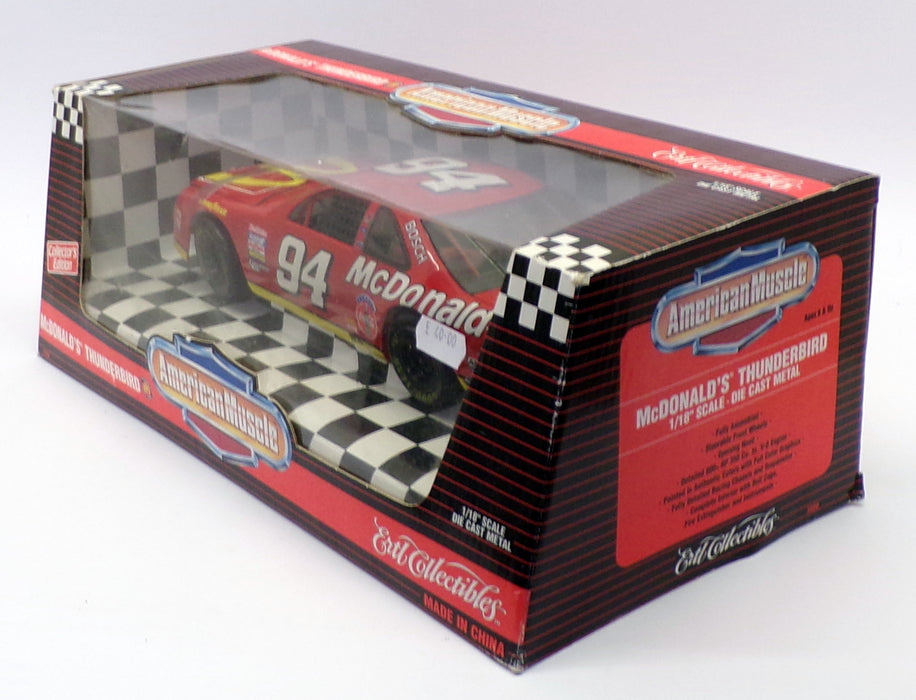 Ertl 1/18 Scale 7220 - McDonalds Ford T-Bird Stock Car - #94 Bill Elliot