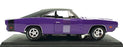 Maisto 1/18 Scale Diecast 46629 - 1969 Dodge Charger R/T - Purple/Black