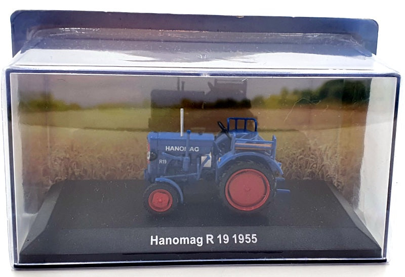 Hachette 1/43 Scale Model Tractor HL21 - 1955 Hanomag R19 - Blue