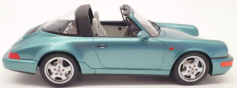 GT Spirit 1/18 GT805 - 1991 Porsche 911 964 Carrera 4 Targa  - Met Turquoise