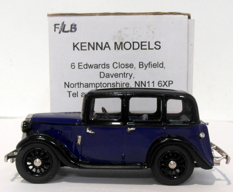 Kenna Models 1/43 Scale KM13 - Wolseley 9 - Dark Blue/Black