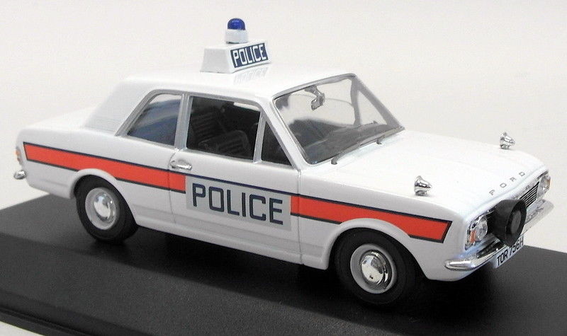 Atlas Editions 1/43 Scale 4 650 108 - Ford Cortina Mk2 - Hampshire Police Car