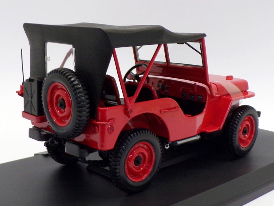 Norev 1/18 Scale Model Car 189014 - 1942 Jeep - Red