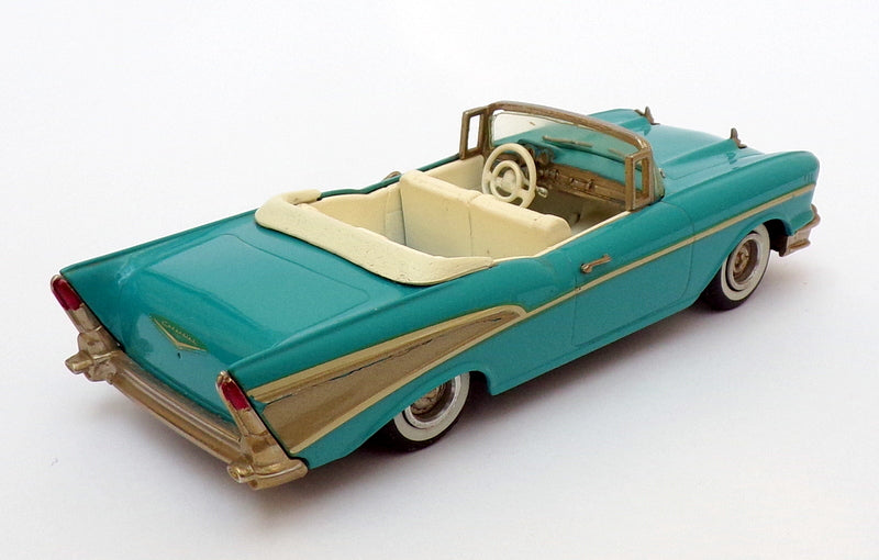 Western Models 1/43 Scale WMS44X - 1957 Chevrolet Bel Air Conv - Blue