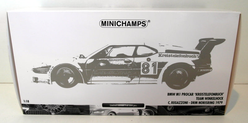 Minichamps 1/18 Scale Diecast  180 792991 BMW M1 Procar Kreistefonbuch DRM 1979
