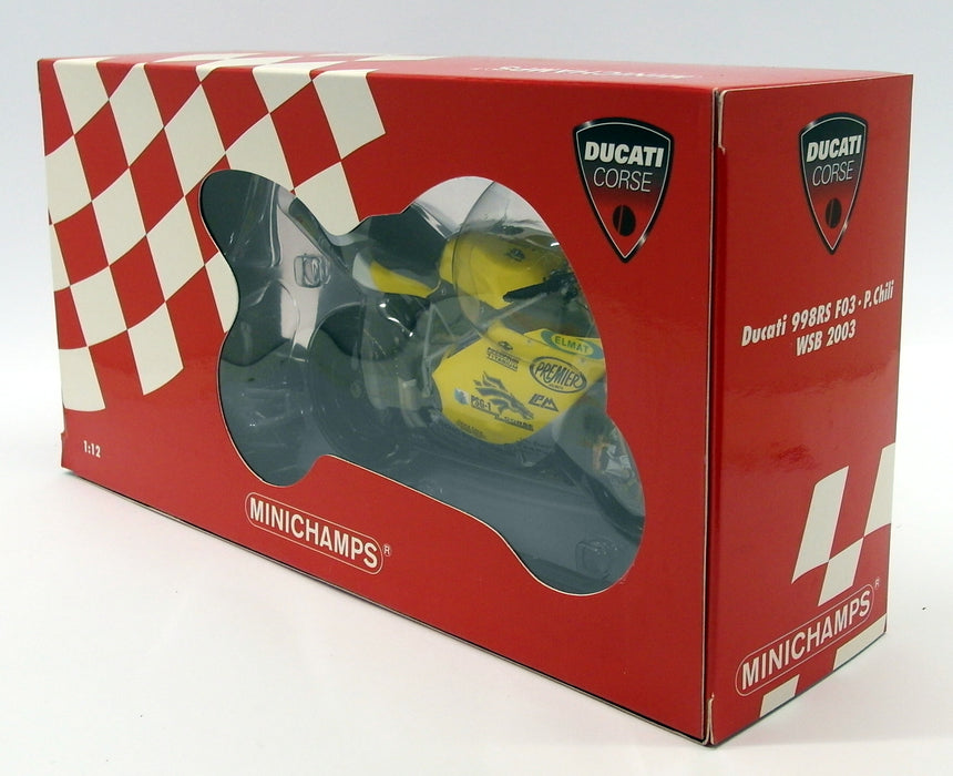 Minichamps 1/12 Scale 122 031207 - Ducati 998RS P. Chili WSB 2003 SIGNED