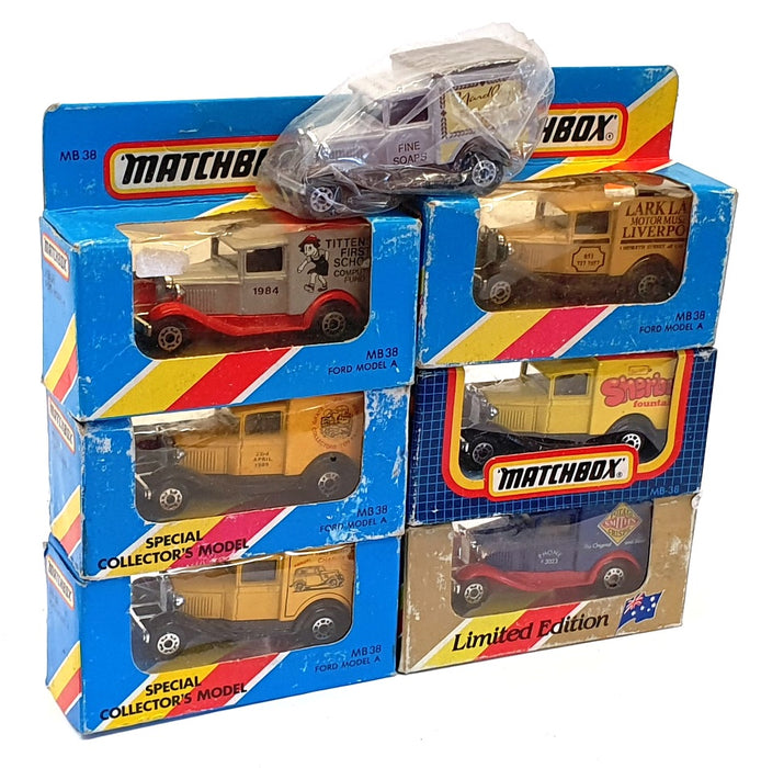 Matchbox Appx 8cm Long Diecast ST009 - Set Of 7 Assorted Vans