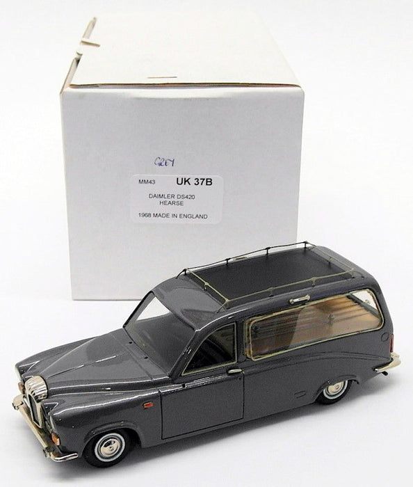 Minimarque 43 1/43 Scale Model Car UK37B - 1968 Daimler DS420 Hearse - Grey