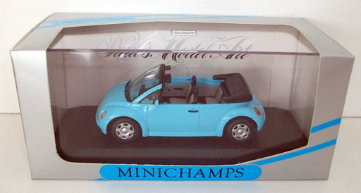 MINICHAMPS 1/43 - 430 054030 VW CONCEPT CAR CABRIOLET 1994 BLUE NEW BEETLE