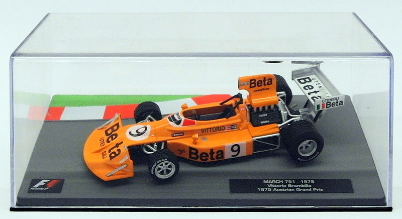 Altaya 1/43 Scale Model Car 27318 - F1 March 751 - V.Brambilla Austrian GP 1975