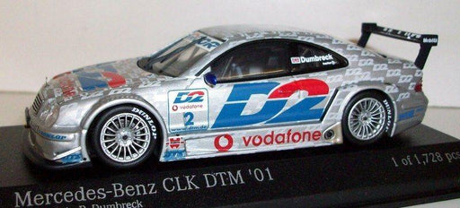 Minichamps 1/43 Scale - 400 013102 Mercedes CLK Coupe DTM 2001 Dumbreck